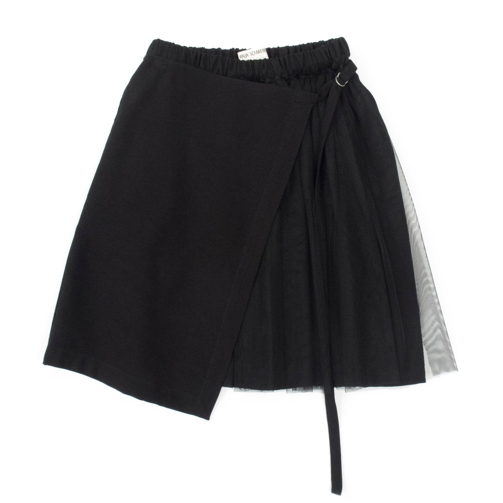 TORI asymetric skirt with tulle – Anja Schwerbrock